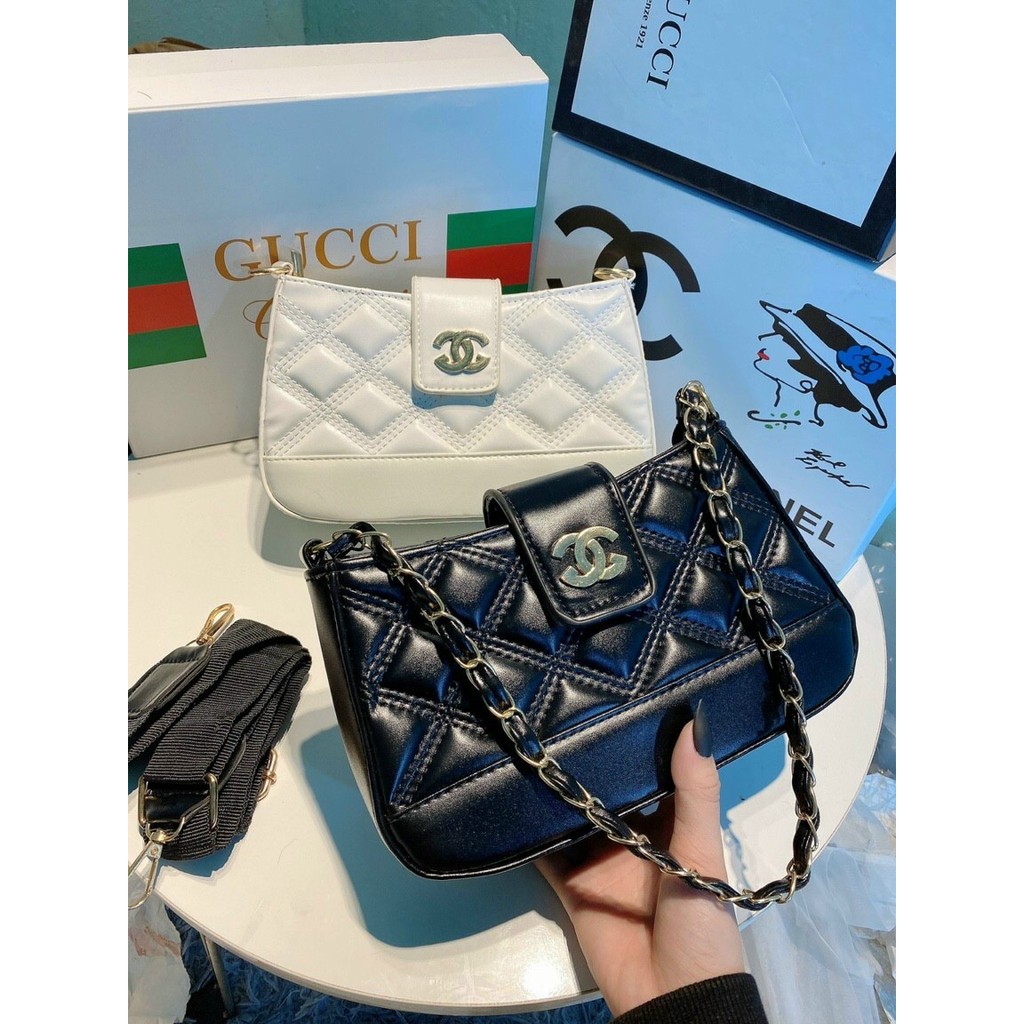 Túi Đeo Chéo , Đeo Vai Thời Trang❤HOT❤ Họa Tiết Lưới Kim Cương TX044