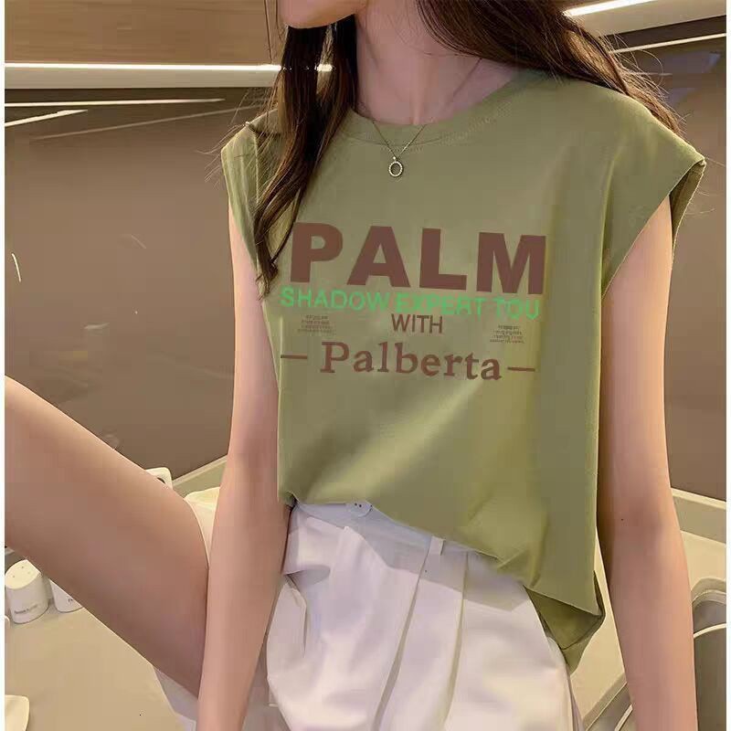 Áo thun Palm sát nách thể thao nữ thời trang