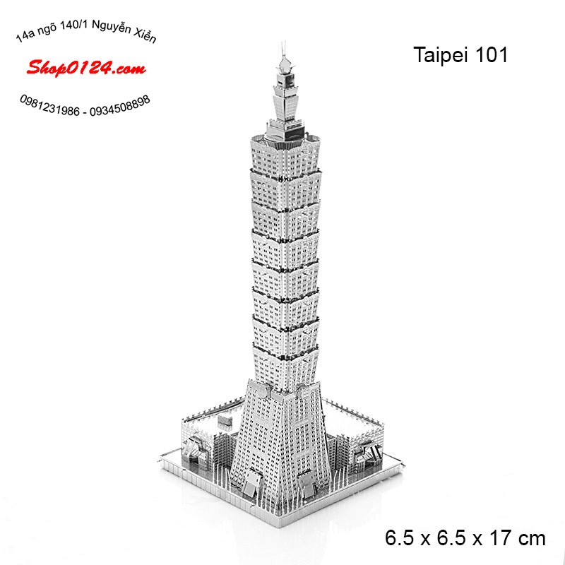 Mô hình thép 3D tự ráp tháp Tailei 101 MS