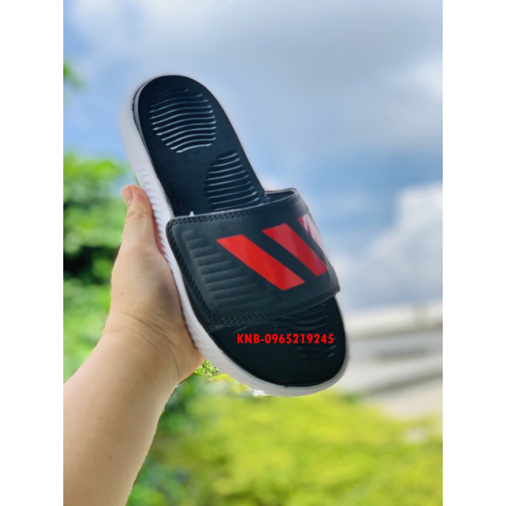 Dép 𝐀𝐃𝐈𝐃𝐀𝐒,dép adidas,dep adidas Alphabounce,dép quai ngang nam nu 3 sọc hàng xịn 1-1 đế dày nhẹ tặng hộp màu đen sọc đỏ