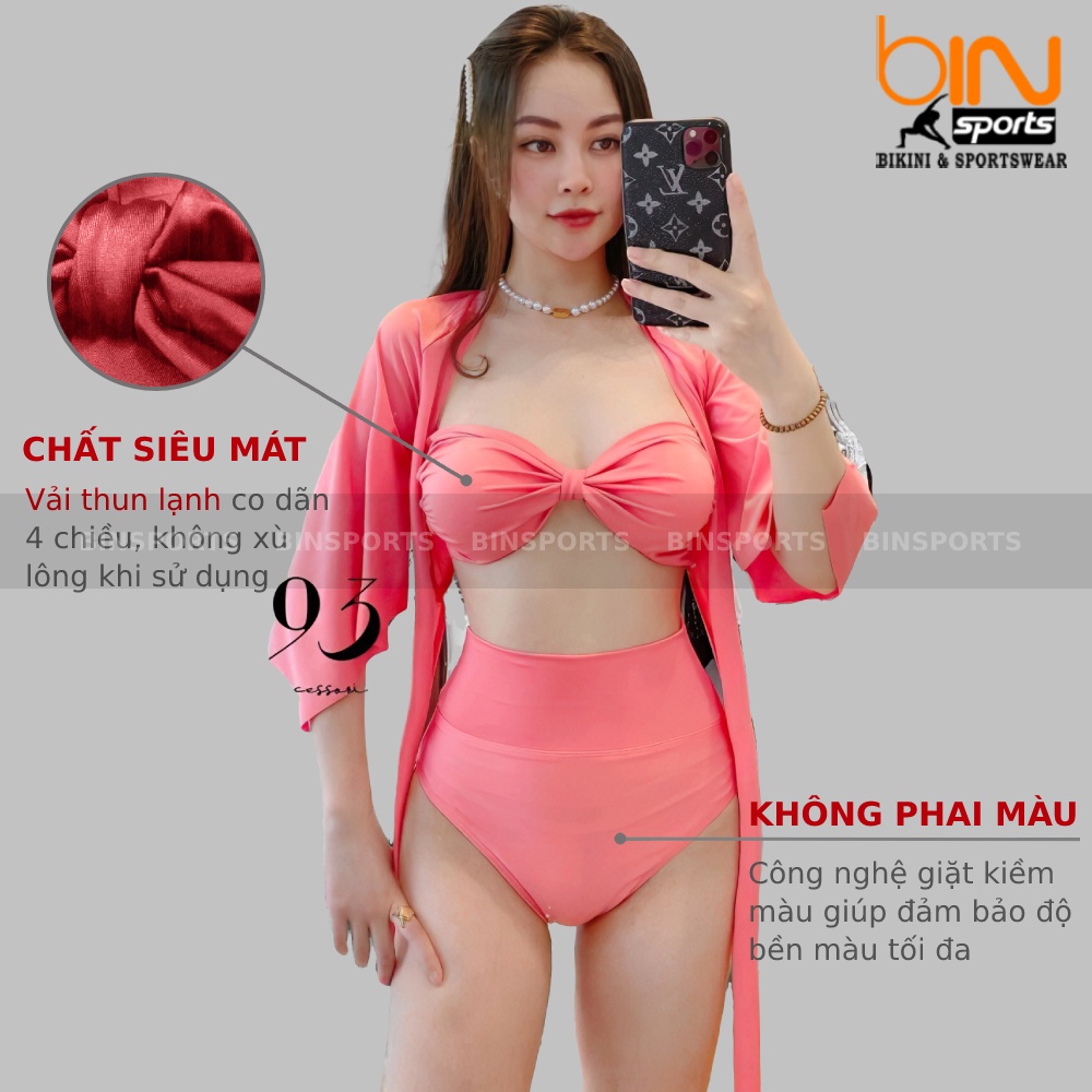 Bikini Nữ Hai Mảnh Cạp Cao Freesize Bin Sports BHV061