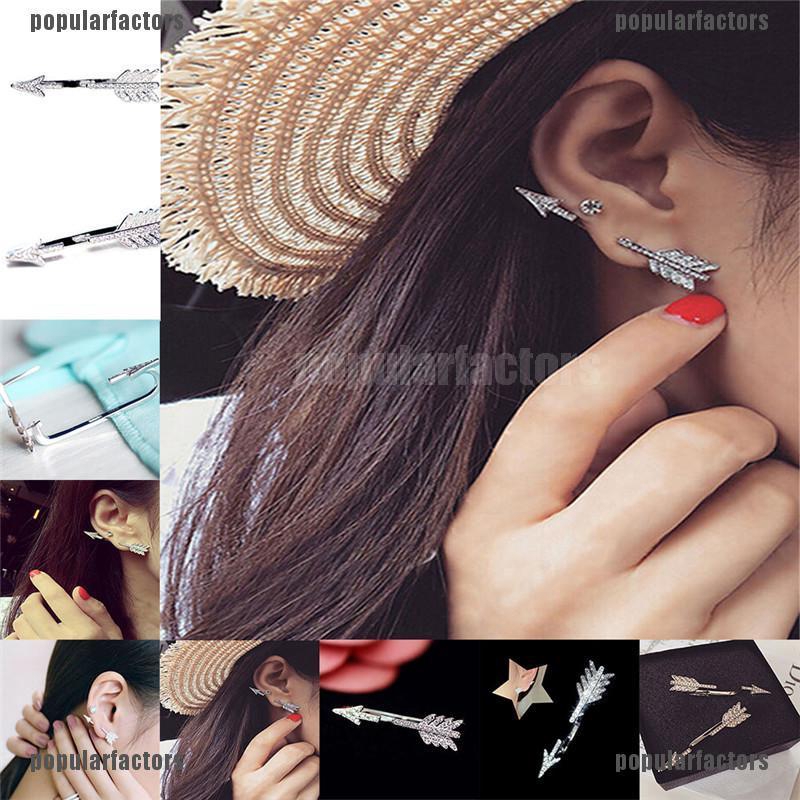 Đôi Bông Tai Hình Trái Tim Nạm Đá