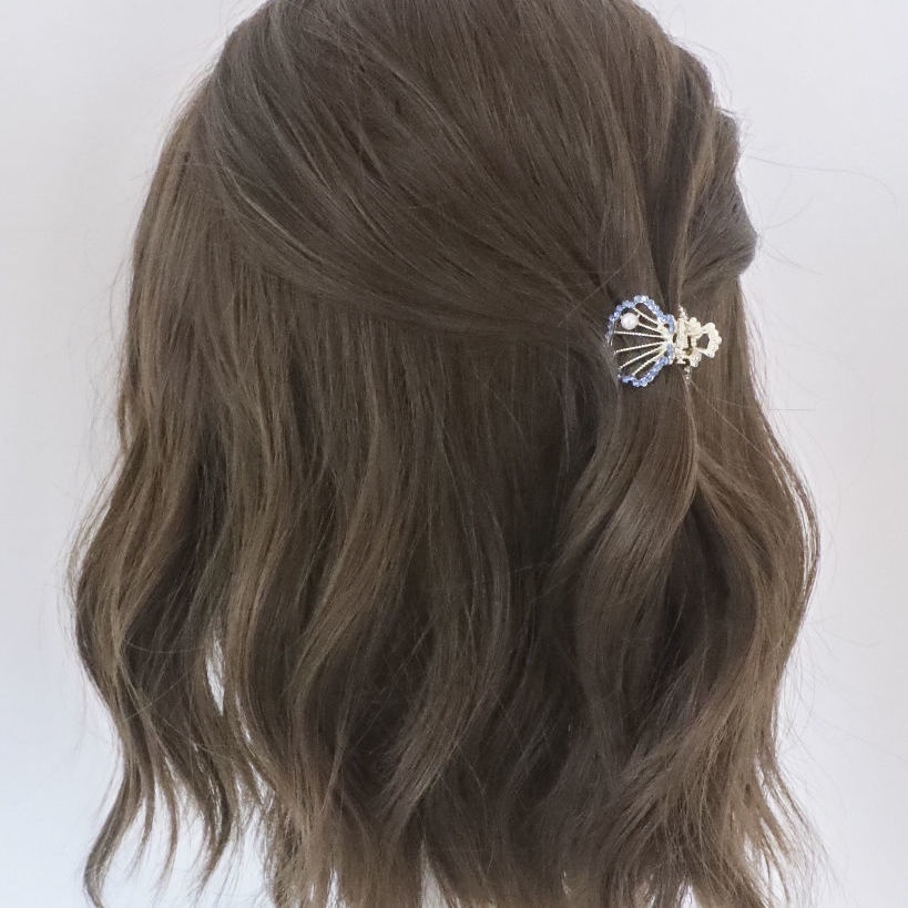 Kẹp Tóc Nhỏ Đính Đá Ngọc Trai Giả Phong Cách Hàn Quốc Thanh Lịch Dành Cho Nữ