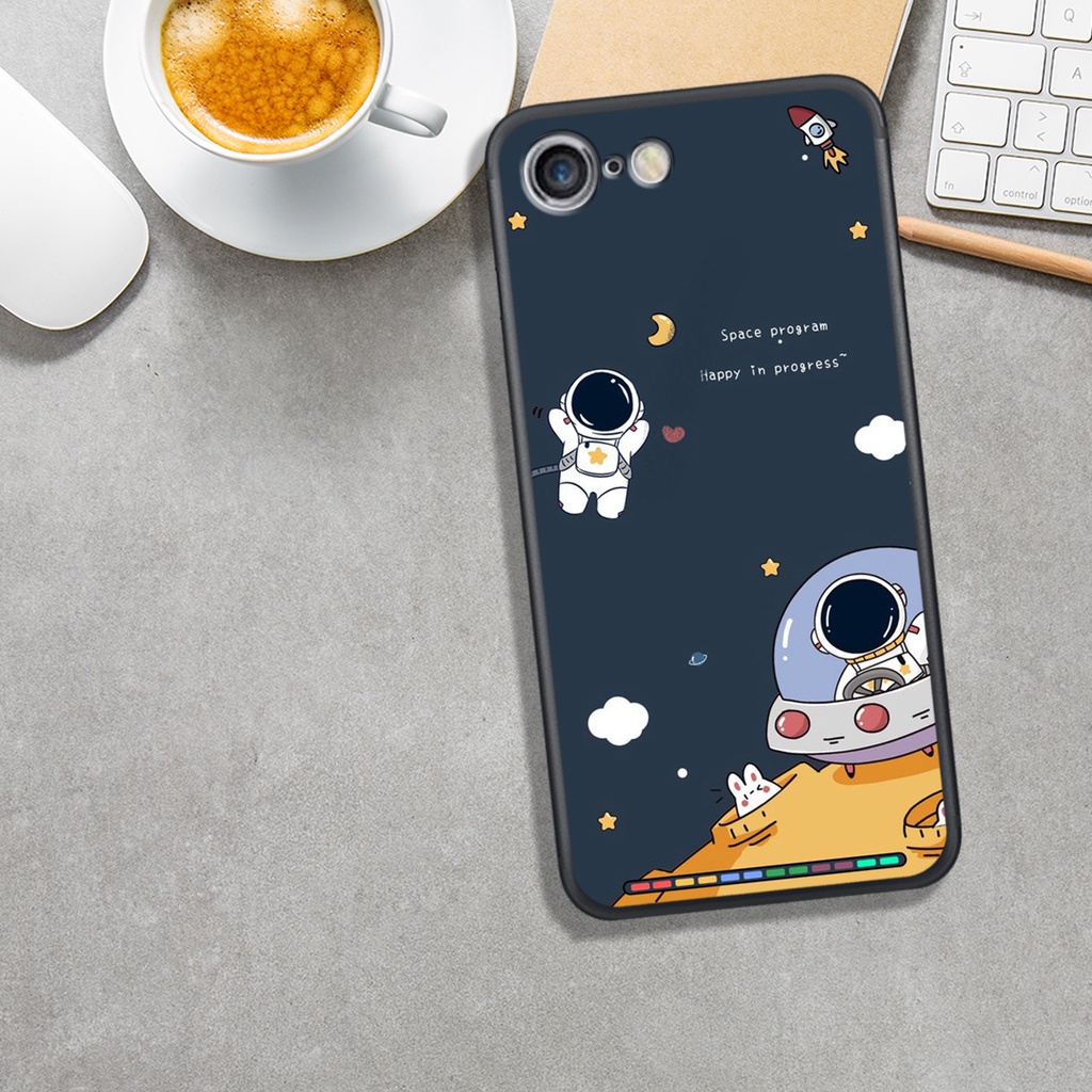 Ốp Lưng Iphone 5/5G/5S/6G/6S/7G/8G , In Hình Phi Hành Gia Chibi, Ngầu, Phong Cách.