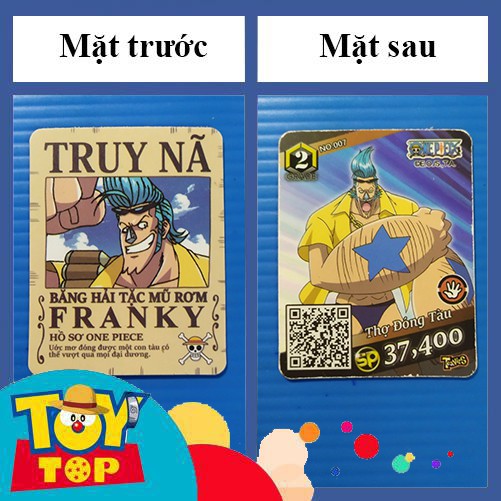 [Một Thẻ ] Thẻ Toonies One Piece phiên bản truy nã việt hóa - đời đầu ( truy lùng kho báu ): Tổng hợp 2 thẻ 2nd