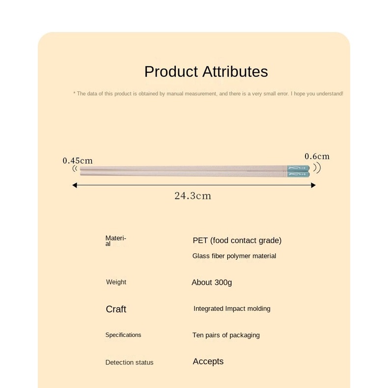 Đũa ăn bằng hợp kim cao cấp không trượt kháng khuẩn phong cách Nhật Bản