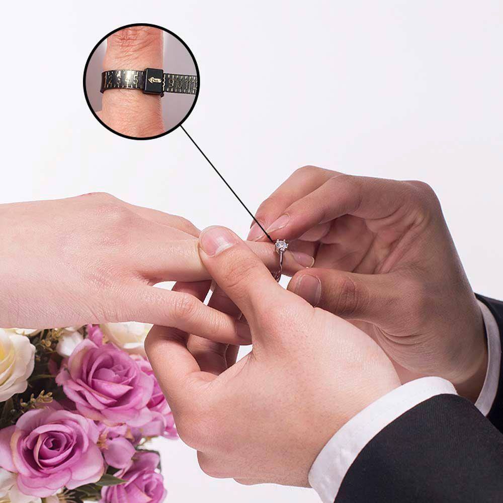 Thước dây đo cỡ nhẫn đeo ngón tay MMULCK có thể tái sử dụng