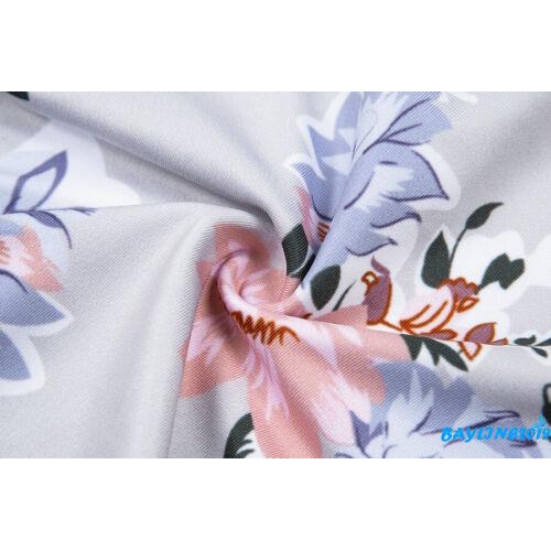 Đầm dáng ôm cổ sâu in họa tiết gợi cảm cho nữ