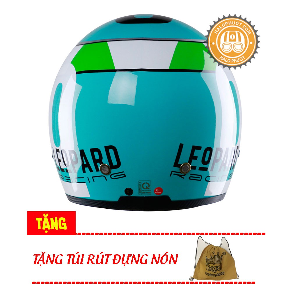 [Chính hãng] Nón bảo hiểm 3/4 kính âm Royal M139 Leopard (tặng balo rút)