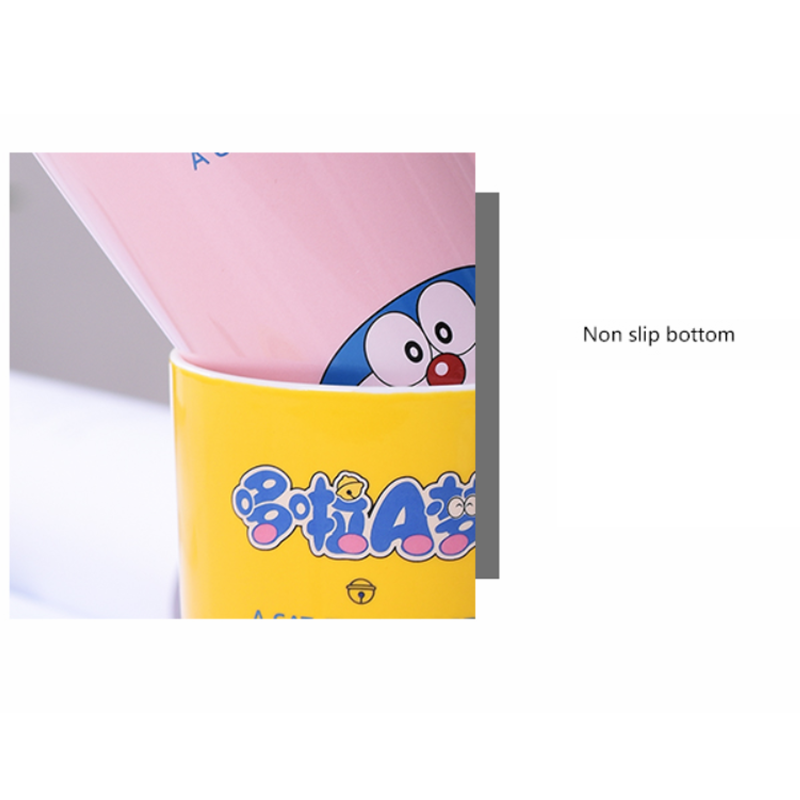 Cốc Sứ 300ml In Hình Doraemon Xinh Xắn Tiện Dụng