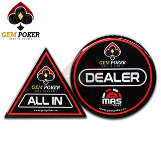 VALI GỖ 500 CHIP POKER SỨ CERAMIC 10G CAO CẤP - GEM TIGER®