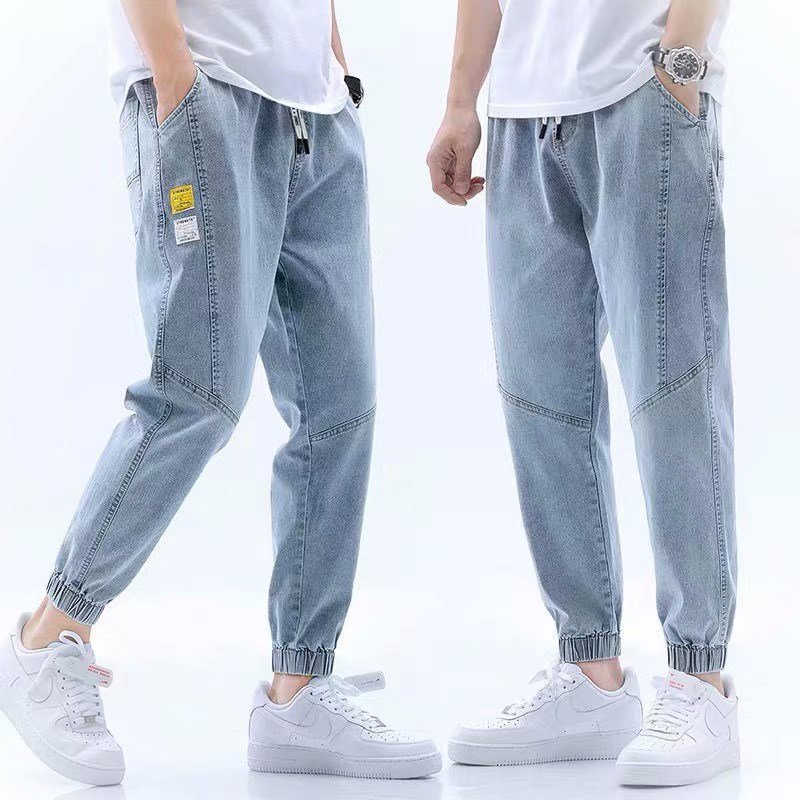 Quần jean nam xanh trơn  cao cấp co  chiều cực đẹp, quần nam TTE322