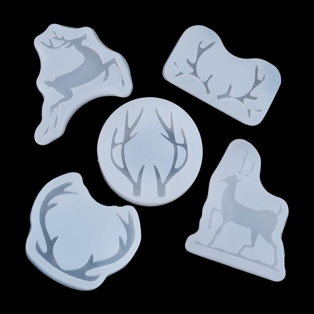 JONYE Khuôn Làm Mặt Dây Chuyền Handmade Silicone Hình Sừng Hươu