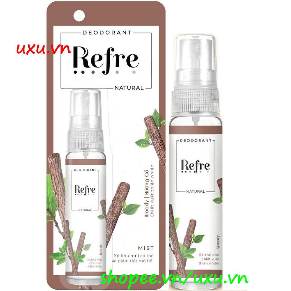 Xịt Khử Mùi Refre 30Ml Dưỡng Sáng Da Với Nhiều Hương Thơm Giúp Bạn Dễ Lựa Chọn Hơn, Với uxu.vn Tất Cả Là Chính Hãng.