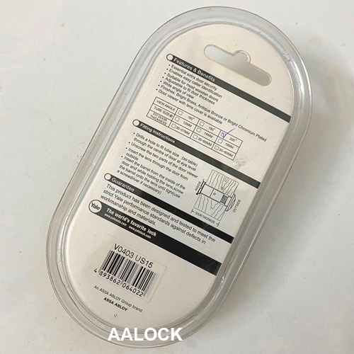 Mắt thần Yale V0403 góc nhìn 200 độ, loại ống nhòm cửa cao cấp của Mỹ- NPP AALock