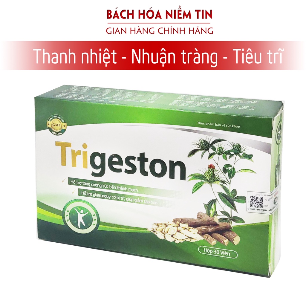 Viên uống tiêu Trĩ - Trigeston hỗ trợ thanh nhiệt , nhuận tràng, giảm táo bón, giảm trĩ và các triệu chứng bị trĩ