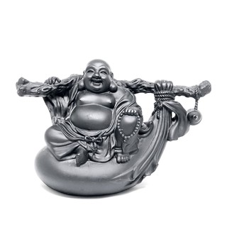 Tượng phật di lặc mang túi tiền bằng đá