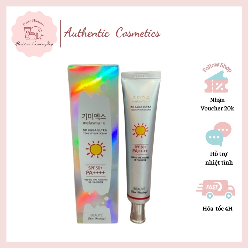 Kem Chống Nắng Melasma X 3D Aqua Ultra Suncream SPF50+ PA++++ 45ml