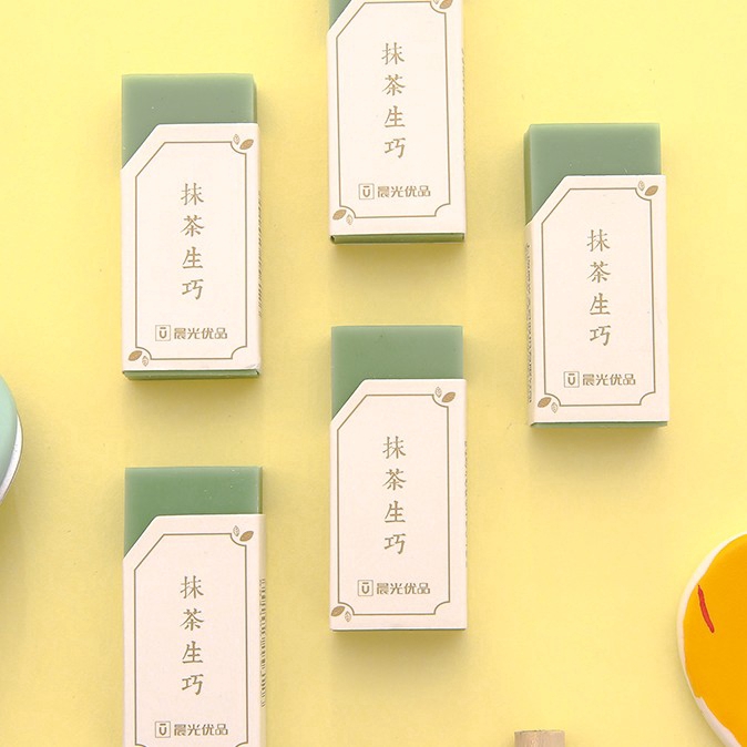Gôm tẩy chì 4B trà xanh tiện dụng