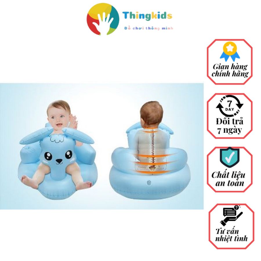 Ghế hơi cho bé tập ngồi an toàn cho bé có thể gấp gọn - Thingkids