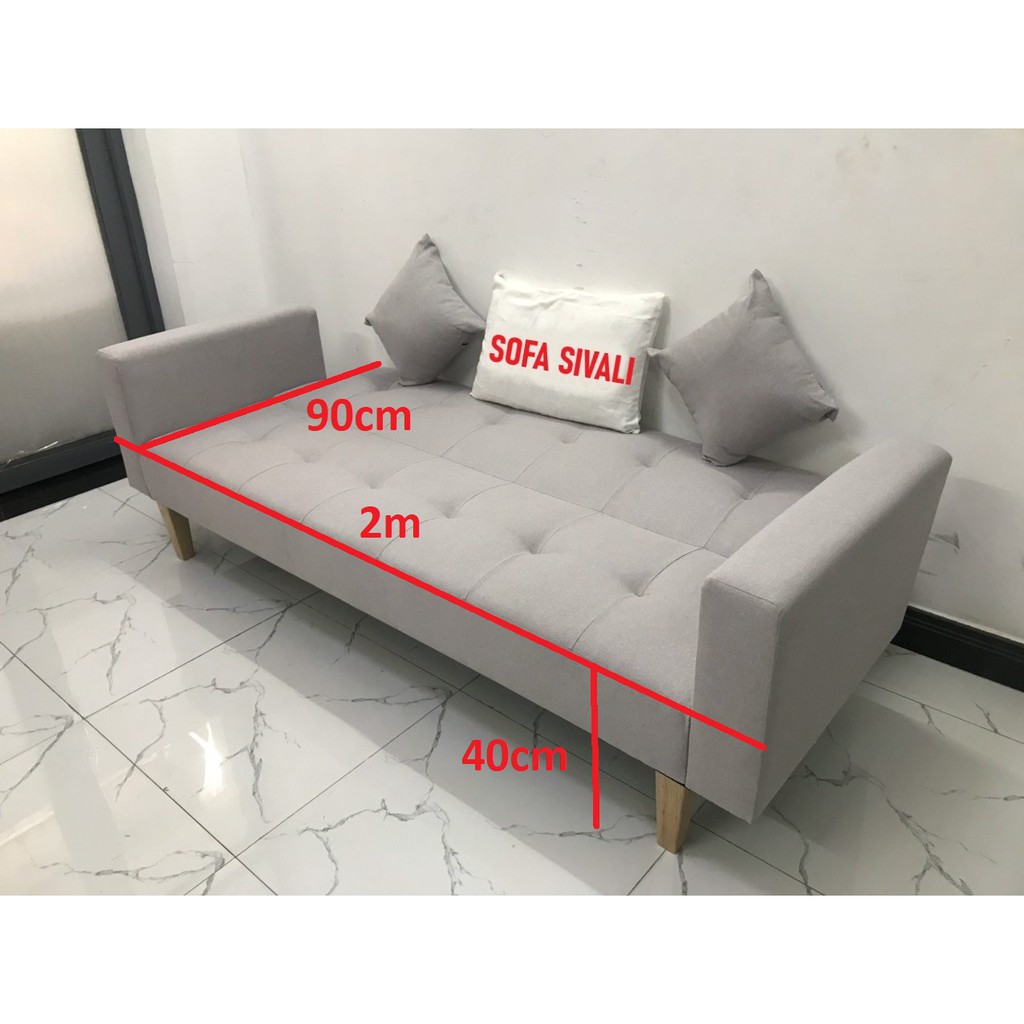 Bộ ghế dài sofa bed tay vịn phòng khách sopha sivali salon