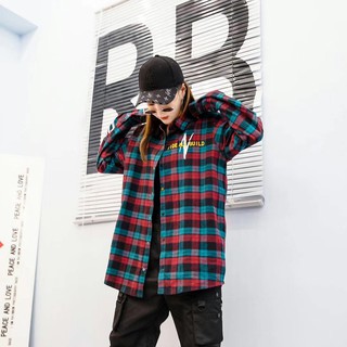 Áo sơ mi Flannel nam nữ Unisex kẻ caro