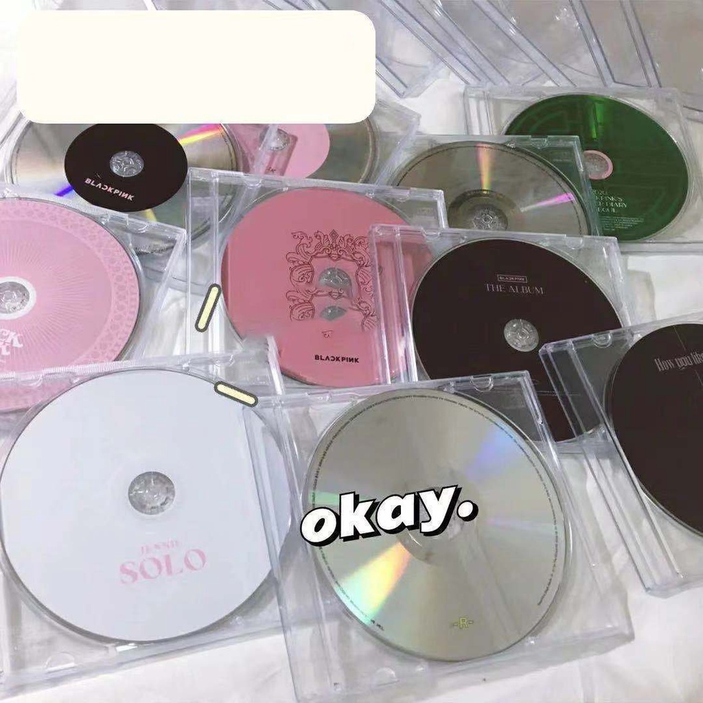 [SẴN HÀNG] Set 5 vỏ đĩa cd/dvd trong suốt loại chất nhựa dày dặn đẹp