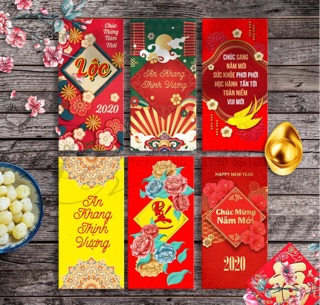 LÌ XÌ TẾT 2020 -COMBO 1000 chiếc( chia đều 40 mẫu)