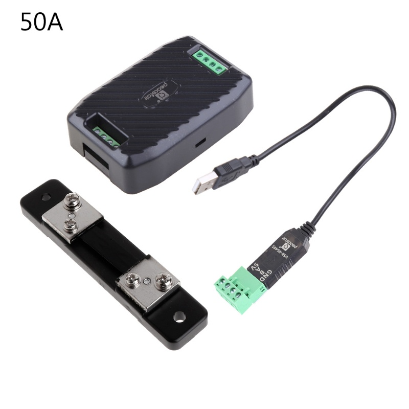 Hộp thông tin GODD PZEM-017 DC RS485 0-300V 300A kèm dây cáp USB