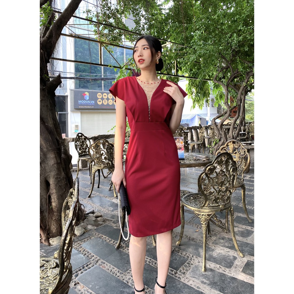 Đầm nữ trung niên thiết kế cao cấp sang trọng