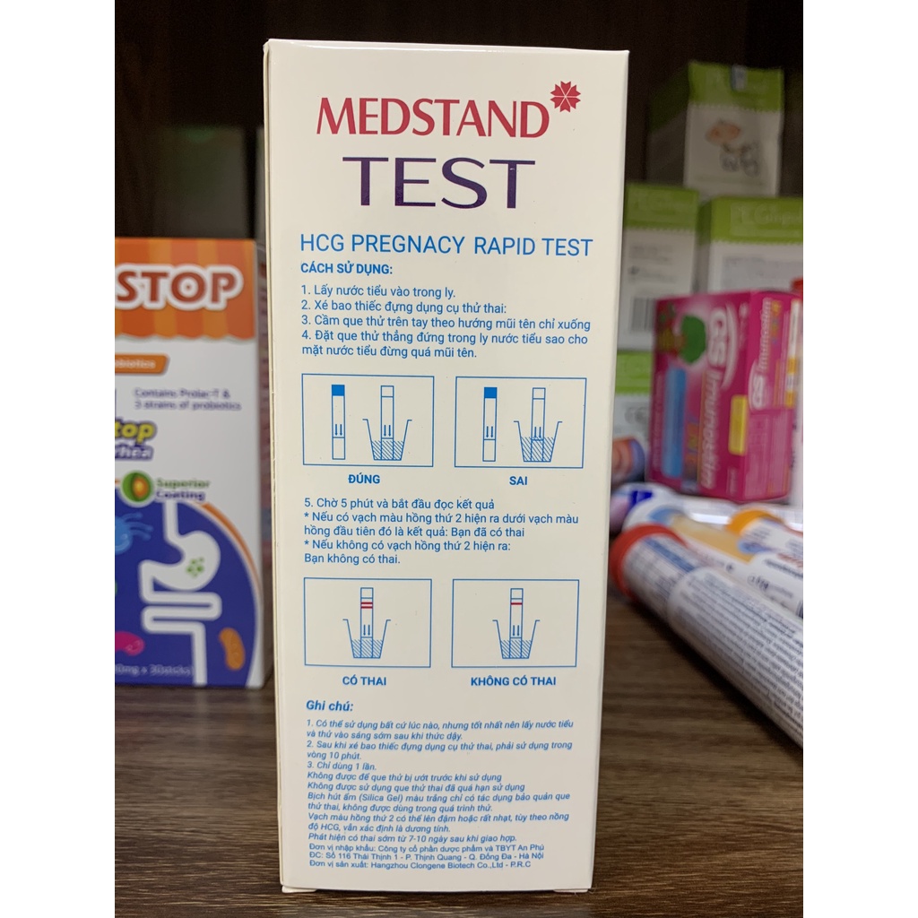 Que thử thai Medstand, chính xác 100% sau 60 giây - giao hàng kín đáo, che tên