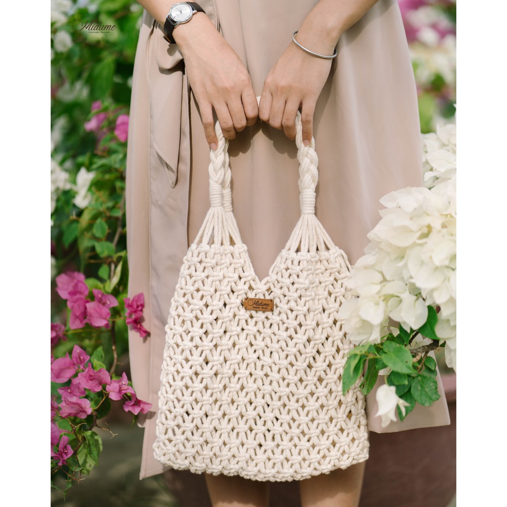 Set nguyên liệu làm túi xách Macrame - Túi Lưới