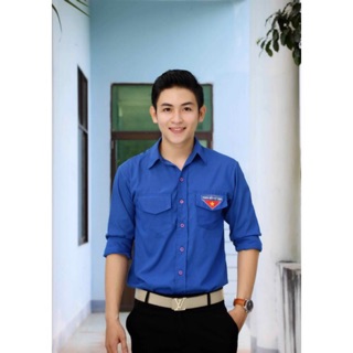 Áo sơ mi đoàn thanh niên tình nguyện cho nam nữ siêu đẹp