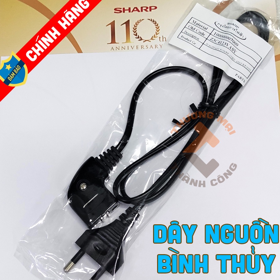 DÂY NGUỒN BÌNH THỦY ĐIỆN SHARP XỊN CHÍNH HÃNG - CÓ NAM CHÂM. KP-20BV-30SV-31BTV-32BTV-33BTV-Y40PV-B28SV-A28SV...