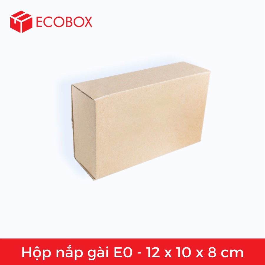 25 Hộp Giấy Carton Nắp Gài - E0 - 12x10x8 cm