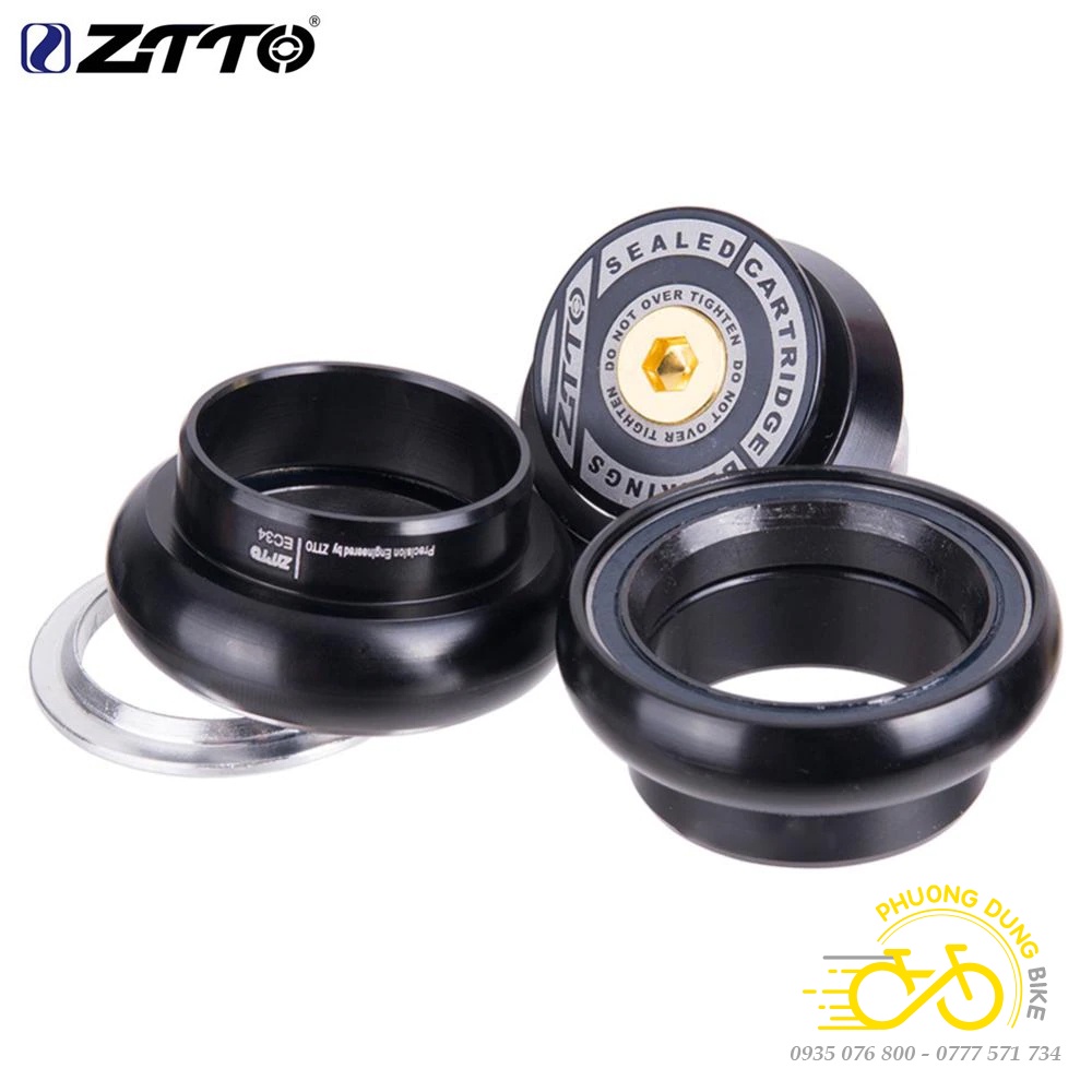 Chén cổ bát phốt thả bạc đạn xe đạp ZiTTO 34mm