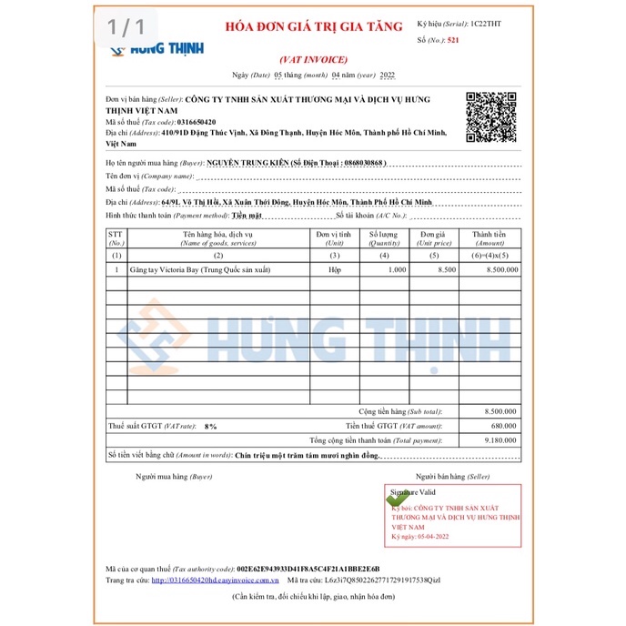 Hộp 50 đôi găng tay nấu ăn siêu dai Victoria Bay