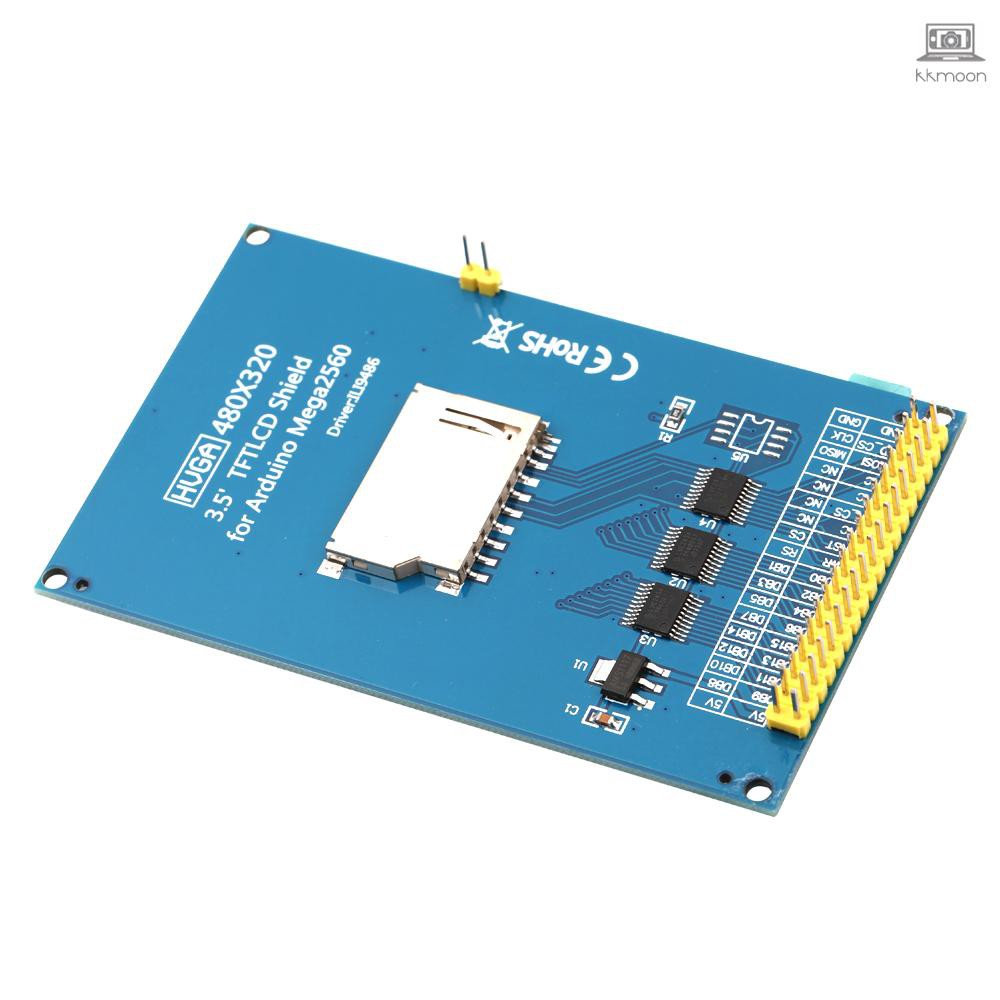 Mô Đun Màn Hình Lcd 3.5 Inch 3.3v / 5v Ili9486 / Ili9488 Ultra Hd 320x480 Cho Arduino Kèm Dây Cáp Mega 2560 R3