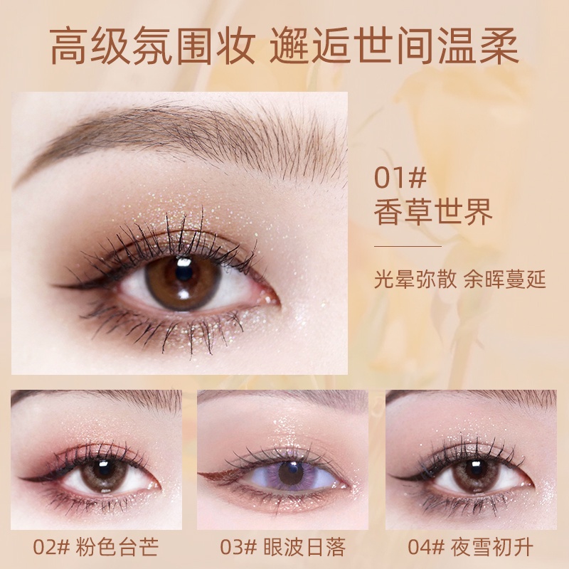 Bảng Phấn Mắt Novo 5 Màu Tông Đất / Lấp Lánh Chống Thấm Nước NO.5675