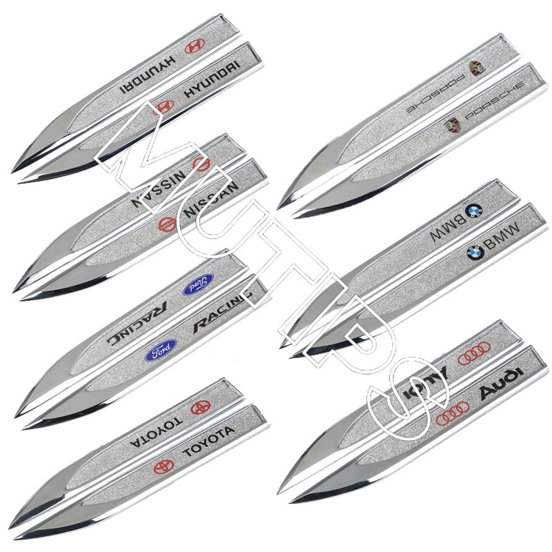 Bộ 2 Miếng Dán Trang Trí Cửa Xe Hơi BMW E36 E46 E30 E90 F10 F30 E39 E60 X1 E84 F48 F25 X3 E83 X5 F15 Bằng Kim Loại