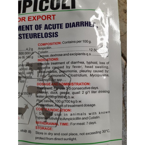 Ampi coli ampicoli phân xah phân trăng, ecoli thuong hàn, tụ huyệt trung đi ịa chó mèo gà đá chim dê thỏ lợn, dê