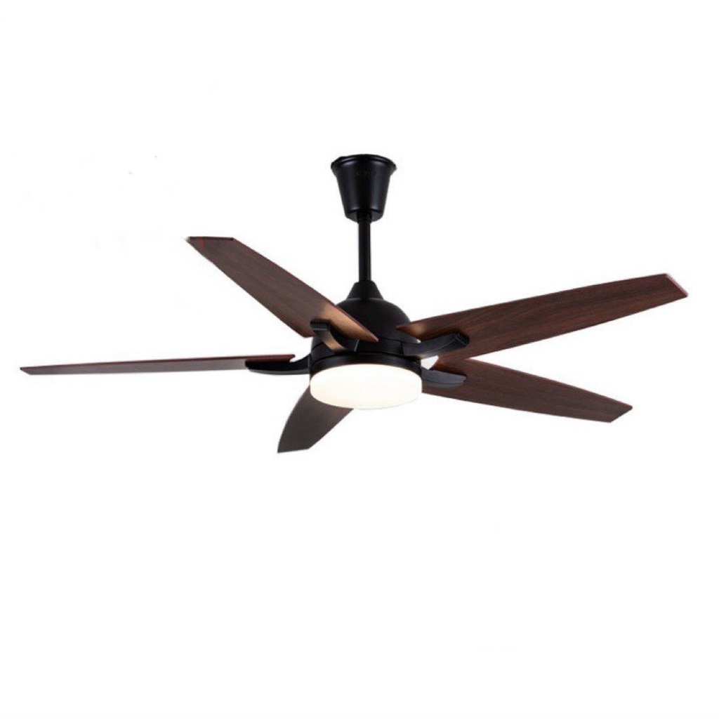 Quạt Trần Cánh Gỗ Hiện Đại 2555, Quạt Trần Có Đèn Trang Trí Phòng Khách/Phòng Ngủ