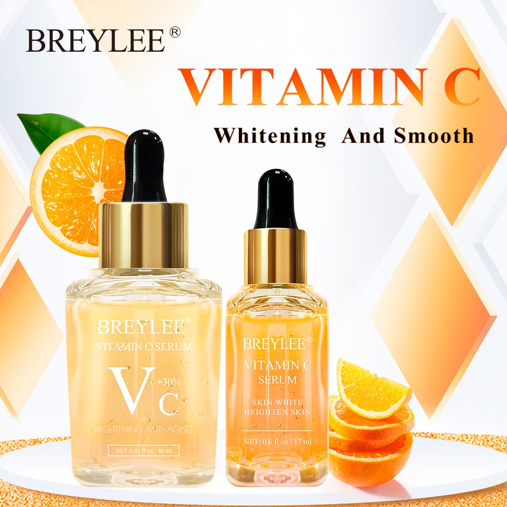 Set 2 Chai Serum BREYLEE Vitamin C Và Hyaluronic Acid Dưỡng Ẩm Trắng Da