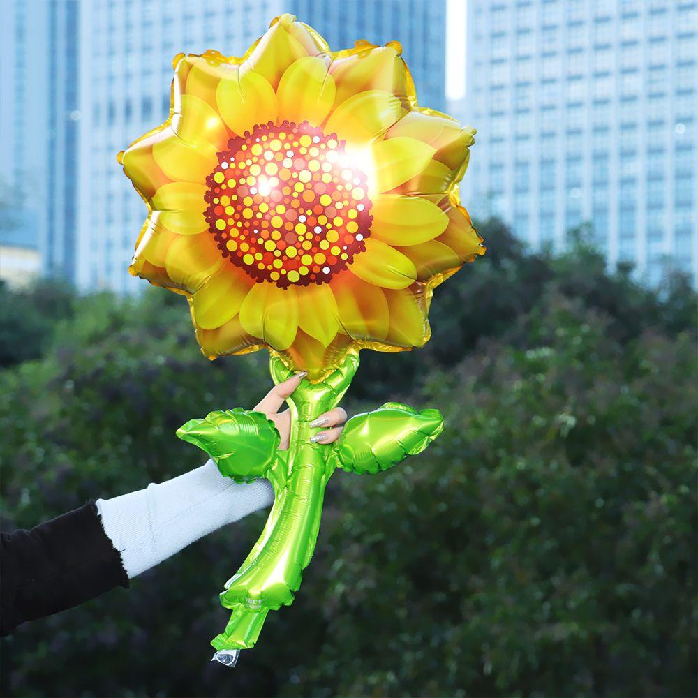 1 Bong Bóng Foil Hình Hoa Hồng Dùng Trang Trí Tiệc Cưới DIY