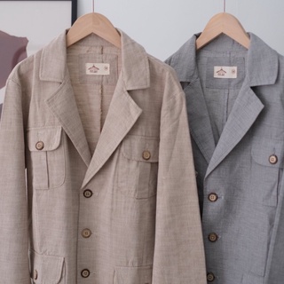 Áo khoác blazer linen nam cực hot
