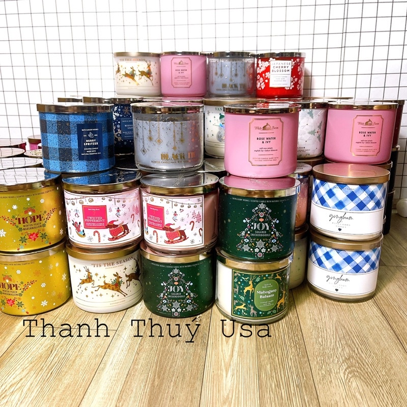 Nến Thơm 3 Bấc Bath and Body Works - 411g