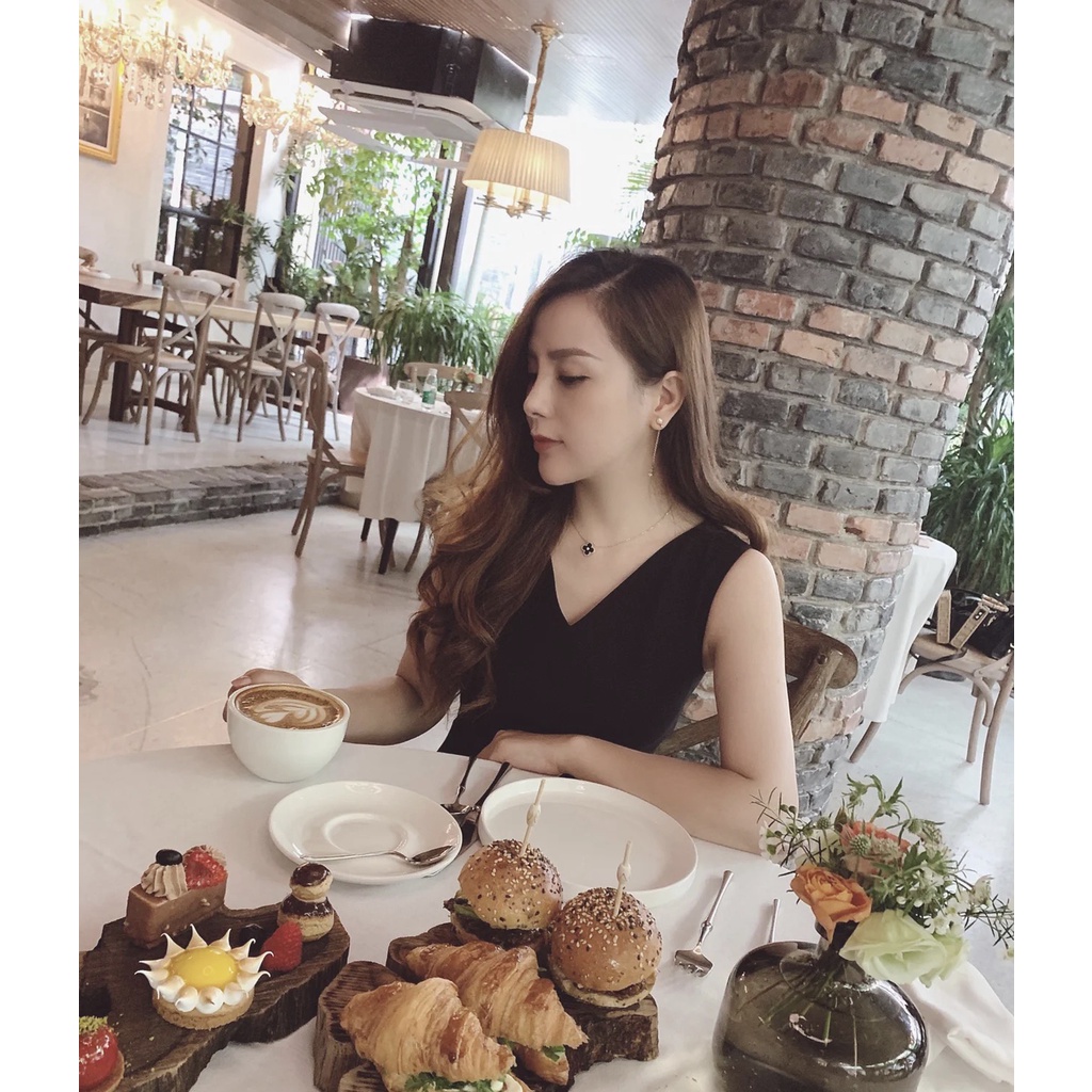 Vòng cổ Mặt Hình Cỏ Bốn Lá Mạ Vàng 18K Thời Trang