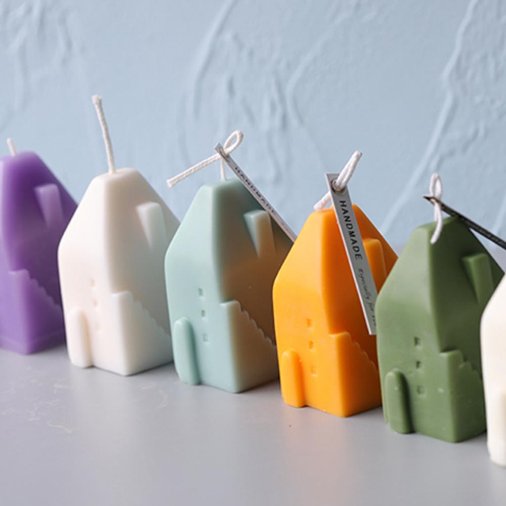 Khuôn Làm Nến Handmade Bằng Silicone Hình Ngôi Nhà Lâu Đài