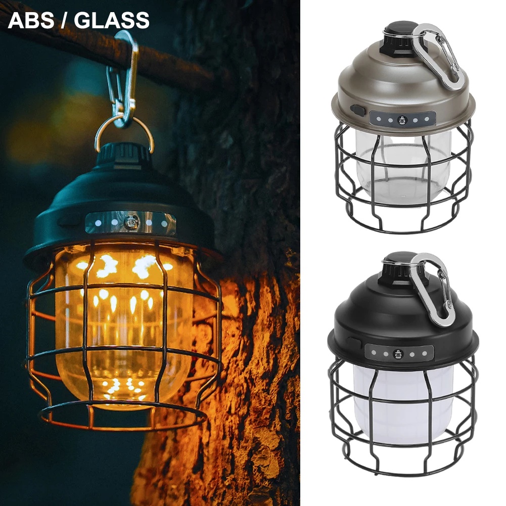 Hàng HotĐèn LED Mini Siêu Sáng Có Móc Treo Sạc Cổng USB Phong Cách Cổ Điển Dùng Khi Đi Cắm Trại