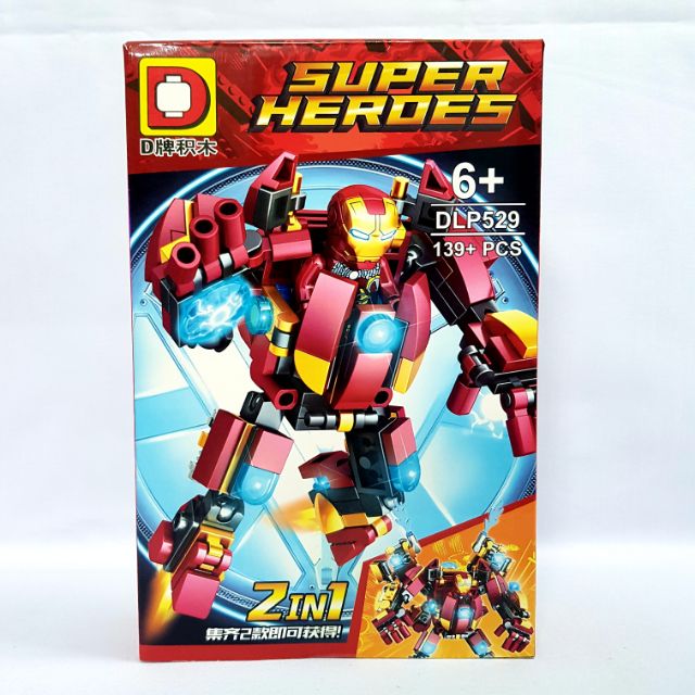 Bộ lego Người sắt Iron Man 4in1 DLP529